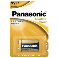 Panasonic 6LR61APB Batteria monouso 6LR61 Alcalino Batteria monouso, 6LR61, Alcalino, 9 V, 1 pz, Nero, Oro