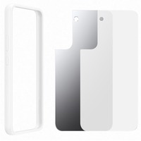 SAMSUNG Frame Cover per Galaxy S22+, White bianco/trasparente, White, Custodia con bordo, Samsung, Samsung Galaxy S22+, 16,8 cm (6.6"), Bianco