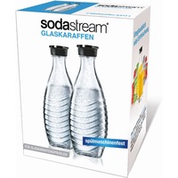 SodaStream 1047200490 Accessorio e ricarica per gasatore Bottiglia di carbonatazione trasparente/Nero, Scatola, 2 pezzo(i)
