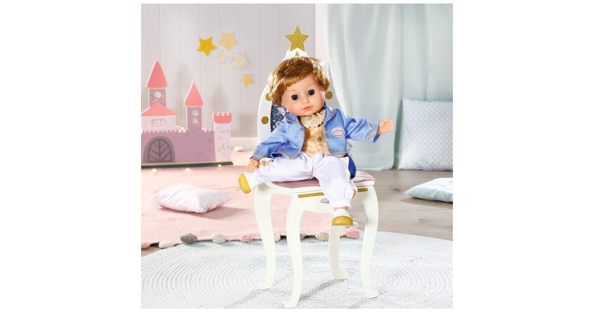 Baby Annabell Little Sweet Prince - Bambolotto Morbido 36 Cm Con Occhi Che Si Chiudono E Vestito Reale