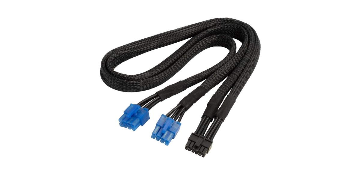 Cavo Silverstone SST-PP07-PCIB Nero - Adattatore Da 8 Pin A PCI-E 8pin (6+2)
