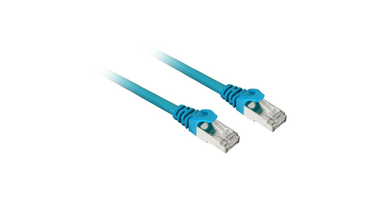 Sharkoon 4044951014743 cavo di rete Grigio 10 m Cat6 S/FTP (S-STP) blu, 10 m, Cat6, S/FTP (S-STP), RJ-45, RJ-45