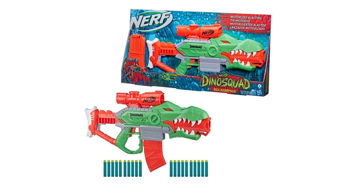 NERF F0807EU4 arma giocattolo, Pistola NERF verde/Orange, Blaster