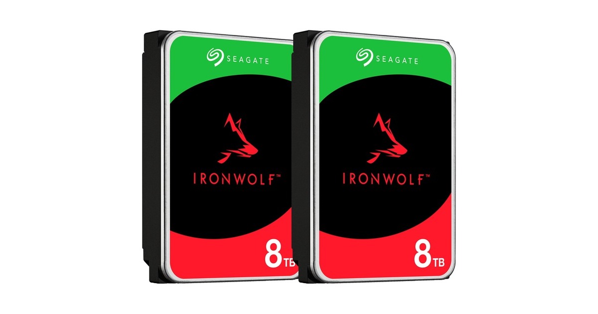 Hard Bundle Seagate IronWolf NAS 2 x 8 TB Bundle, Hard-disk