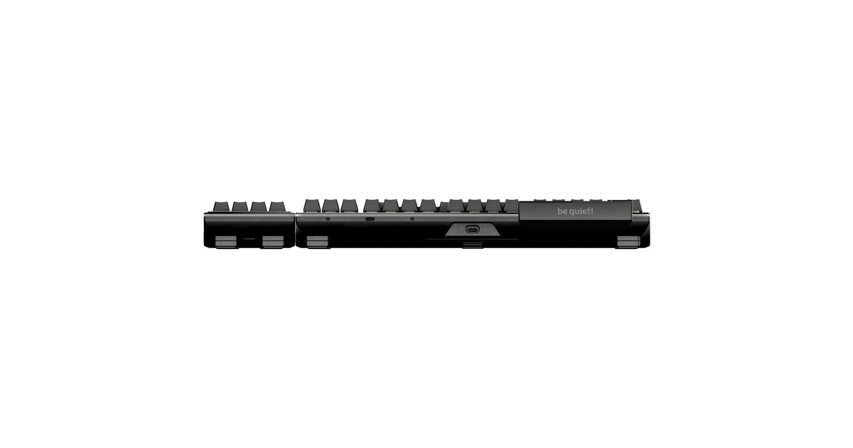 Be Quiet! Light Mount Tastiera Meccanica UK ISO – Switch Silenziosi Tattili, Hot-swap, Isolamento 3 Strati, Tasti PBT E Ruota Multimediale ARGB
