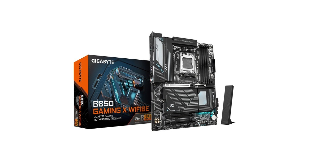 Scheda Madre GIGABYTE B850 GAMING X WIFI6E, Per AMD Ryzen 9000, DDR5 Fino A 8200MHz, PCIe 5.0, M.2 Gen5, LAN 2.5G, WIFI 7