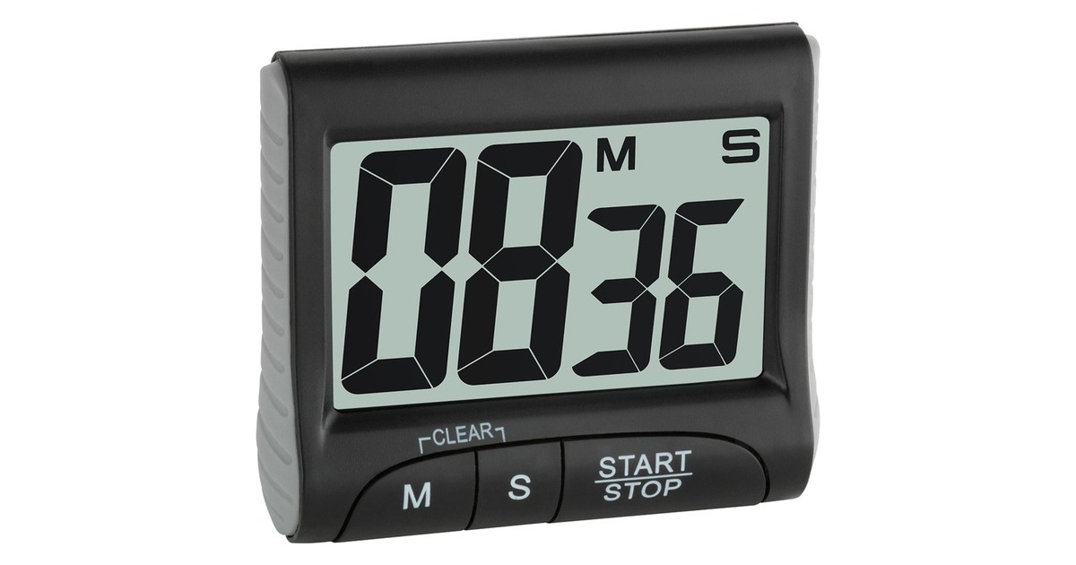 TFA 38.2021.01 timer da cucina Timer da cucina digitale Nero Nero Timer da cucina digitale Nero 99 min Plastica LCD Magnetico