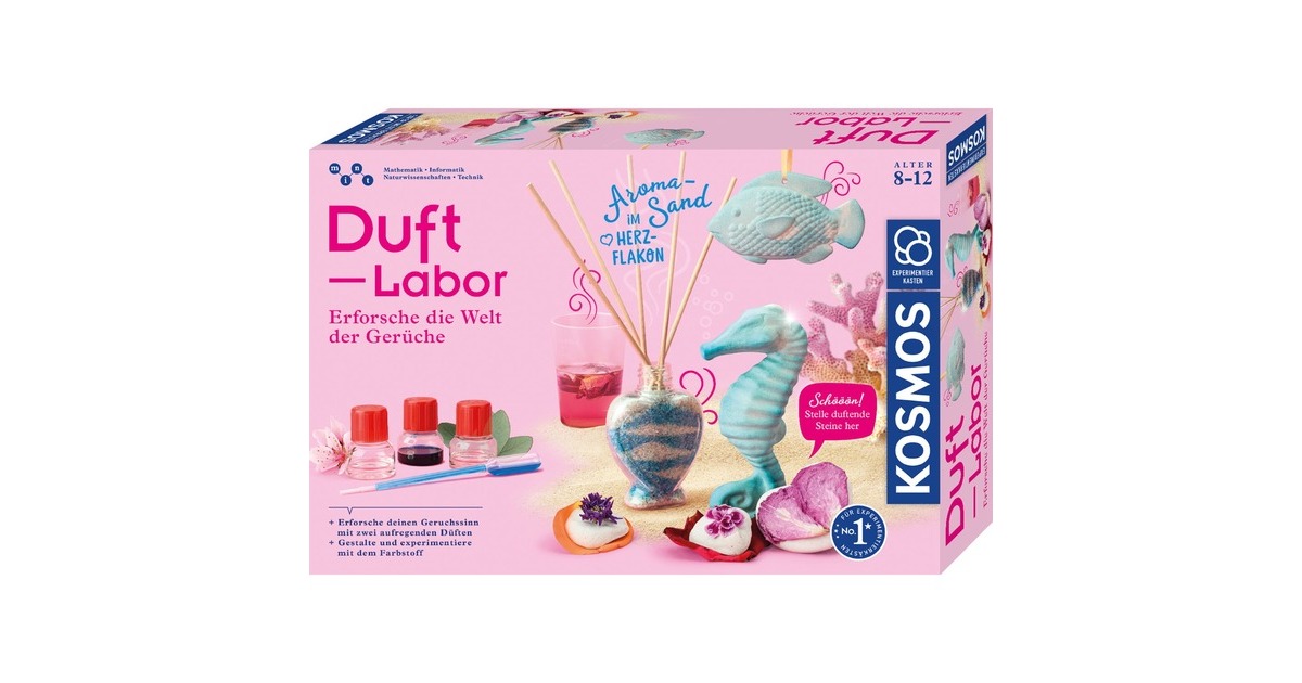 Kosmos Duft-Labor Giocattoli e kit di scienza per bambini, Casella di esperimento Kit per esperimenti, Chimica, 8 anno/i
