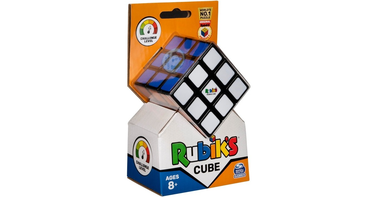 Rubik's Spin Master, Il Cubo di Rubik Retro 3X3 50° Anniversario, L' Originale, per Bambini dagli 8+, Rompicapo Professionale a Combinazione di Colori, Problem-Solving
