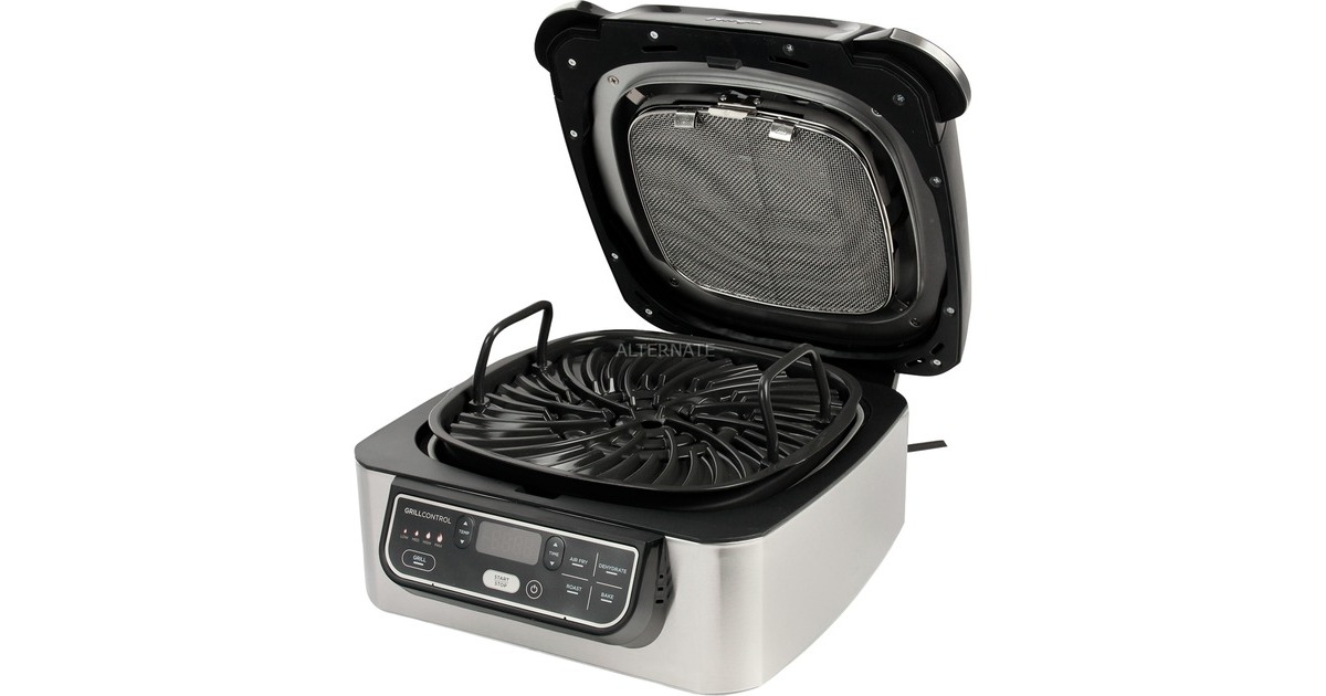 Paraspruzzi Pieghevole Per Ninja Foodi AF500EU 10,4L - Accessorio In Acciaio Inox E Silicone Per Friggitrice Ad Aria - 4