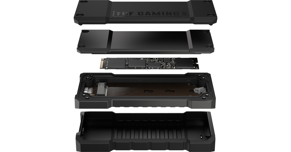 ASUS TUF Gaming A2 Box esterno SSD Nero M.2, Disk enclosure Nero, Box ...