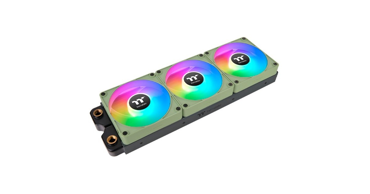 Thermaltake CT140 EX Reverse ARGB Sync PC Cooling Fan, Ventola verde chiaro