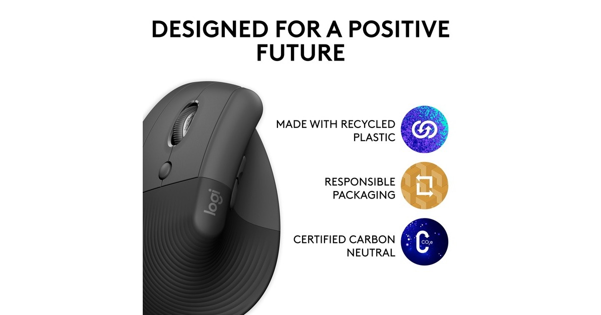 Mouse Verticale Ergonomico Hama Per Mancini - Wireless, 3 Livelli DPI, Per PC, Laptop, Windows 11/10