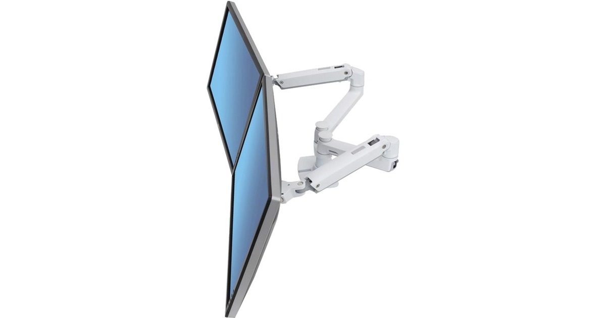 Ergotron Lx Series 45 491 216 33 Bianco Supporto Da Tavolo Per Tv A Schermo Piatto Bianco 27 Kg 838 Cm 33 75 X 75 Mm 100 X 100 Mm Regolazione