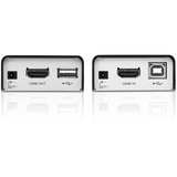 ATEN Extender HDMI/USB Cat 5 (1080p a 40 m) Nero, 1920 x 1200 Pixel, Trasmettitore e ricevitore AV, 60 m, Cablato, Compatibilità 3D, HDCP