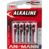 Ansmann Batterie alcaline non ricaricabili Batteria monouso, Alcalino, Nero, Grigio, 14,5 mm, 14,5 mm, 50,5 mm