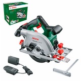 Bosch Circ 18V-53 16 cm Nero, Verde 4300 Giri/min, Sega circolare verde/Nero, Legno, Nero, Verde, Alluminio, 16 cm, 4300 Giri/min, 5,3 cm