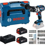 Bosch Tool set GSB 18V-110 C with 2 batteries 5.0Ah, charger and bit set (0 615 A50 0E0), Set di strumenti boxed