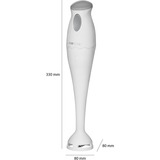 Clatronic SM 3577, 263979, Frullatore a immersione bianco/Grigio chiaro