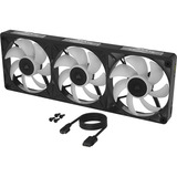 Corsair iCUE LINK RX360 II Unified Frame RGB-PWM, Ventola Nero