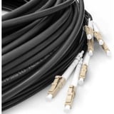Digitus Cavo breakout universale in fibra ottica, duplex, connettore LC/UPC, multimodo OM4 Nero