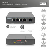 Digitus Extender Gigabit 4 porte 4PPoE, Ripetitore PoE 