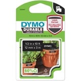 Dymo D1 - Durable Etichette - Bianco su nero - 12mm x 3m Bianco su nero, Nero, Vinile, Belgio, -40 - 80 °C, DYMO