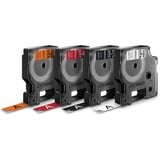 Dymo D1 etichette durevoli originali | 12 mm x 3 mm | stampa bianca su nero | etichette autoadesive che durano sulle superfici impegnative | per etichettatrice LabelManager | 1 Pezzo, Nastro di scrittura Bianco su nero, Nero, Vinile, Belgio, -40 - 80 °C, DYMO