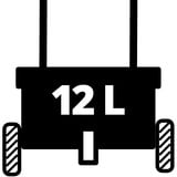 EINHELL GC-SR 12 distributore manuale 12 L, Spalmatore di graniglia rosso/Nero, 12 L, 0,45 m, Nero, Rosso, 210 mm, 535 mm, 240 mm