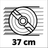 EINHELL GE-CM 36/37 Li-Solo Tagliaerba a spinta Batteria Nero, Rosso rosso/Nero, Tagliaerba a spinta, 37 cm, 2,5 cm, 7,5 cm, 45 L, A posizioni
