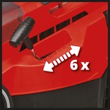 EINHELL GE-CM 36/37 Li-Solo Tagliaerba a spinta Batteria Nero, Rosso rosso/Nero, Tagliaerba a spinta, 37 cm, 2,5 cm, 7,5 cm, 45 L, A posizioni