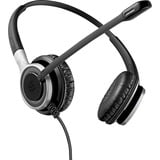 EPOS | Sennheiser IMPACT SC 660 Auricolare Cablato A Padiglione Musica e Chiamate Nero, Argento, Headset Nero, Cablato, Musica e Chiamate, 50 - 18000 Hz, 95 g, Auricolare, Nero, Argento