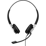 EPOS | Sennheiser IMPACT SC 660 Auricolare Cablato A Padiglione Musica e Chiamate Nero, Argento, Headset Nero, Cablato, Musica e Chiamate, 50 - 18000 Hz, 95 g, Auricolare, Nero, Argento