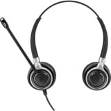 EPOS | Sennheiser IMPACT SC 660 Auricolare Cablato A Padiglione Musica e Chiamate Nero, Argento, Headset Nero, Cablato, Musica e Chiamate, 50 - 18000 Hz, 95 g, Auricolare, Nero, Argento