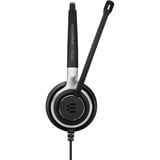 EPOS | Sennheiser IMPACT SC 660 Auricolare Cablato A Padiglione Musica e Chiamate Nero, Argento, Headset Nero, Cablato, Musica e Chiamate, 50 - 18000 Hz, 95 g, Auricolare, Nero, Argento