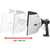 Ergotron Braccio per monitor HX con giunto VHD, supporto da tavolo, Base per monitor Nero (opaco)