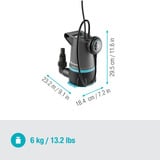 GARDENA Pompa sommersa per acqua pulita/sporca 20000 BASIC, Pompe immersione e pressione grigio/Nero