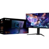 GIGABYTE AORUS Monitor da gioco OLED FO32U2P da 32” - 3840 x 2160 (UHD), 240Hz, 0,03ms, 250 cd/m², KVM, FreeSync Premium Pro, DisplayHDR True Black 400, DisplayPort 2.1, Monitor di gioco Nero, 240Hz, 0,03ms, 250 cd/m², KVM, FreeSync Premium Pro, DisplayHDR True Black 400, DisplayPort 2.1, 80 cm (31.5"), 3840 x 2160 Pixel, 4K Ultra HD, OLED, 0,03 ms, Nero