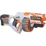 Hasbro Fucile blaster motorizzato, Compatibile solo con freccette Ultra One, Pistola NERF bianco/Orange, Compatibile solo con freccette Ultra One, Blaster giocattolo, Ragazzo/Ragazza, 8 anno/i