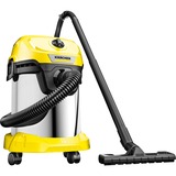 Kärcher WD 3 S V-17/4/20 17 L Aspiratore a cilindro Secco e bagnato 1000 W Sacchetto per la polvere, Aspira bagnato / asciutto giallo/in acciaio inox, 1000 W, Aspiratore a cilindro, Secco e bagnato, Sacchetto per la polvere, 17 L, Filtro