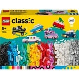 LEGO Classic 11036 Veicoli Creativi, Modellini di Auto in Mattoncini, Macchine Giocattolo per Bambini e Bambine 5+ Anni, Giochi di costruzione Modellini di Auto in Mattoncini, Macchine Giocattolo per Bambini e Bambine 5+ Anni, Set da costruzione, 5 anno/i, Plastica, 900 pz, 1,09 kg