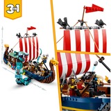 LEGO Creator Nave vichinga e Jörmungandr Set da costruzione, 9 anno/i, Plastica, 1192 pz, 1,84 kg