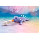 PLAYMOBIL Princess Magic Cura degli animali sottomarini degli abitanti del mare, Giochi di costruzione 