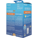 Panasonic Caricatore eneloop Universal Smart Charger Set, Caricabatterie bianco