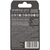 Panasonic Eneloop Pro Batteria ricaricabile Mini Stilo AAA Nichel-Metallo Idruro (NiMH) Batteria ricaricabile, Mini Stilo AAA, Nichel-Metallo Idruro (NiMH), 4 pz, 930 mAh, Nero