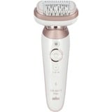 Procter & Gamble Silk-épil 9 Flex 9-030 3D 40 pinzette Rosa, Bianco, Epilatore bianco/Oro rosè, Rosa, Bianco, 40 pinzette, MicroGrip, Ascella, Bikini, 0,5 mm, Batteria