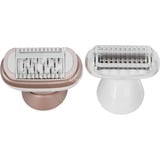 Procter & Gamble Silk-épil 9 Flex 9-030 3D 40 pinzette Rosa, Bianco, Epilatore bianco/Oro rosè, Rosa, Bianco, 40 pinzette, MicroGrip, Ascella, Bikini, 0,5 mm, Batteria