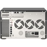 QNAP TVS-h1288X NAS Tower Intel® Xeon® W-1250 16 GB DDR4 0 TB QuTS hero Nero NAS, Tower, Intel® Xeon®, W-1250, 16 GB, DDR4