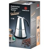 Rommelsbacher EKO 364/E macchina per caffè Boccale per moca elettrico, Macchina per espresso accaio, Boccale per moca elettrico, 365 W, Acciaio inossidabile
