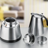Rommelsbacher EKO 364/E macchina per caffè Boccale per moca elettrico, Macchina per espresso accaio, Boccale per moca elettrico, 365 W, Acciaio inossidabile